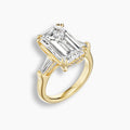 9 TCW Emerald Cut Diamond Baguette Engagement Ring