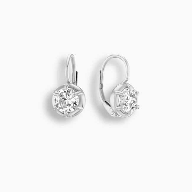 Georgian Diamond Drop Earrings