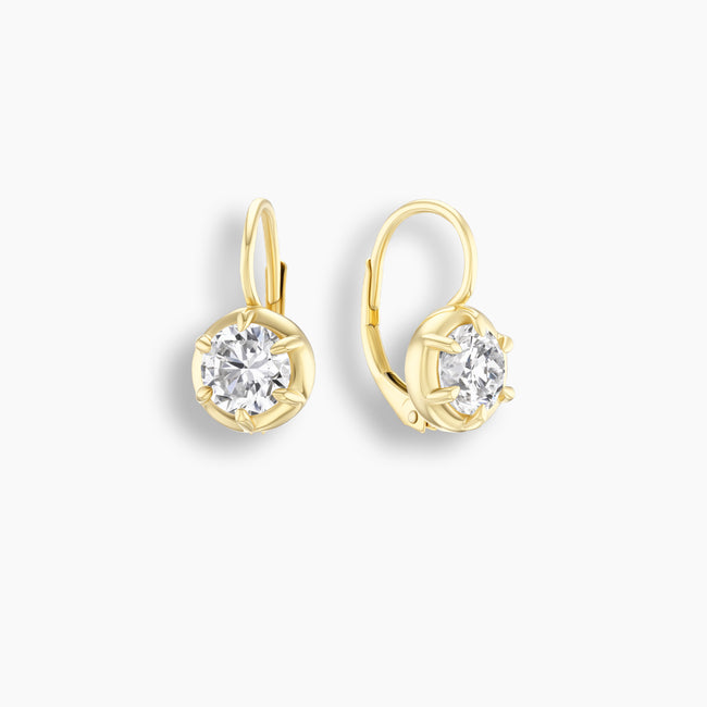 Georgian Diamond Drop Earrings