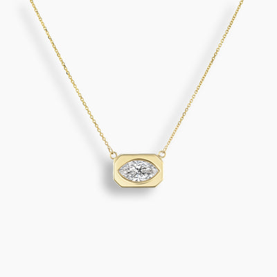 Marquise Diamond Frame Necklace