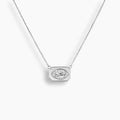 Collar de cuentas de doble diamante
