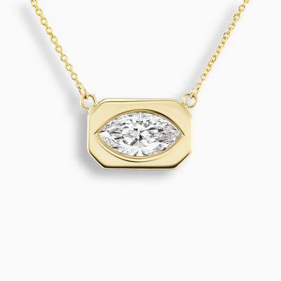 Marquise Diamond Frame Necklace
