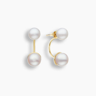 Pendiente Doble Perla Akoya 