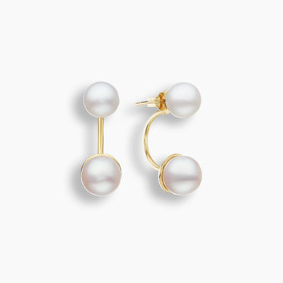 Double Akoya Pearl Earring