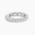 East West Oval Cut Diamond Eternity Band