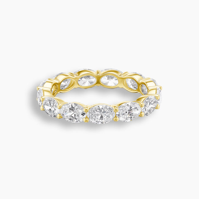 East West Oval Cut Diamond Eternity Band