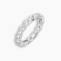 East West Oval Cut Diamond Eternity Band