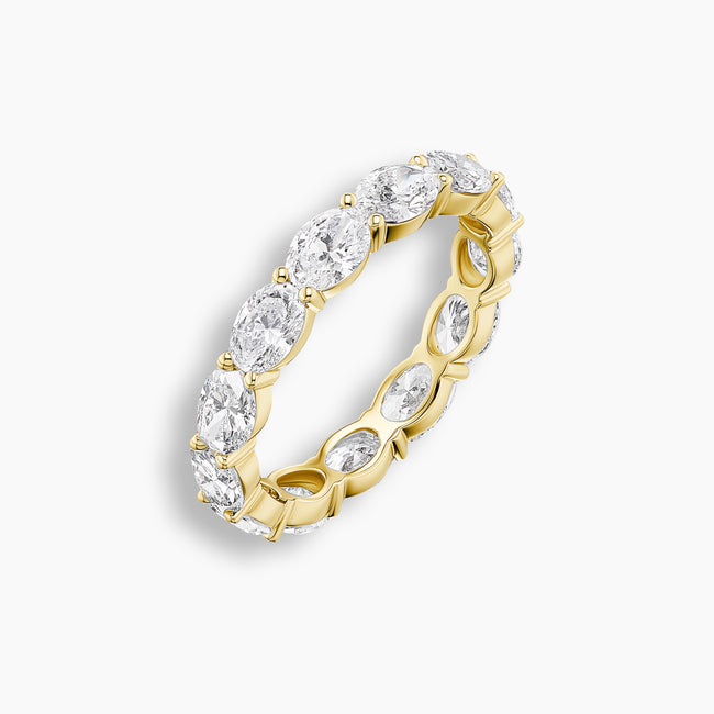 East West Oval Cut Diamond Eternity Band