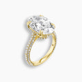 7 TCW Oval Diamond Pavé Engagement Ring