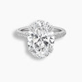 7 TCW Oval Diamond Pavé Engagement Ring