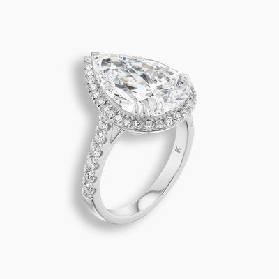 6.25 TCW Heirloom Pear Diamond Ring