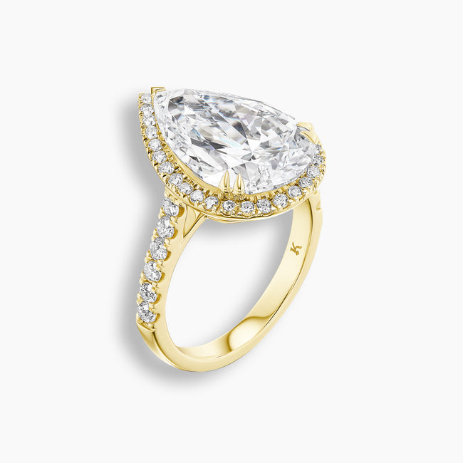 6.25 TCW Heirloom Pear Diamond Ring