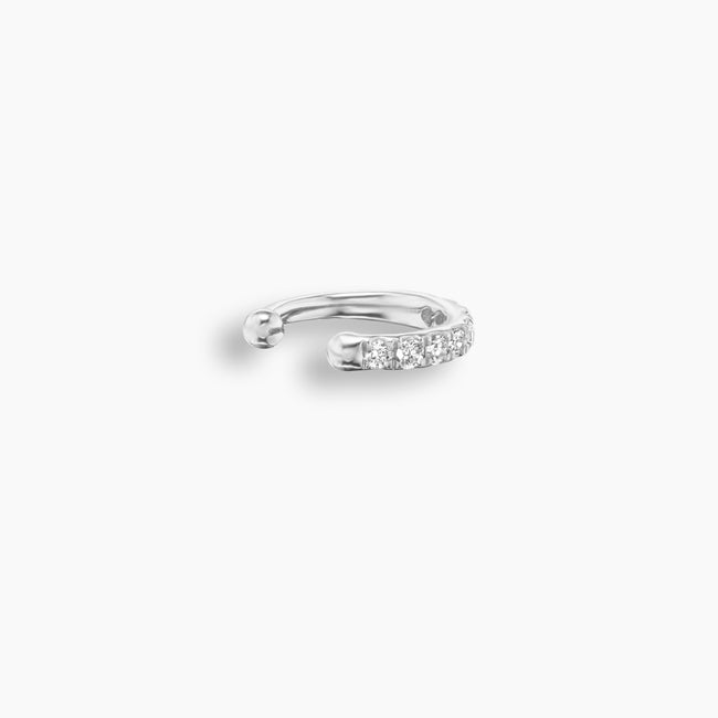 Kate Mara x KBH Sterling Silver Single Diamond Ear Cuff