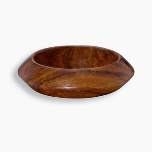 Hand Carved Knife Edge Wood Bangle