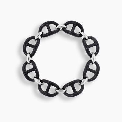 Collar de cadena de plata de ley