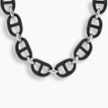 Ebony Wood & Sterling Silver Gucci Link Choker