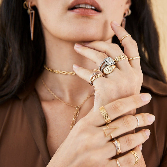 Signet ring women deals