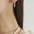 Mini Chain Link Loop Earrings