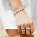 Pulsera de tenis con bisel