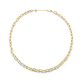 Thick Elongated Link Necklace