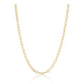 Thick Elongated Link Necklace