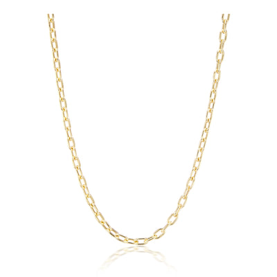 Thick Elongated Link Necklace
