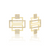 Deco Diamond Greca Studs