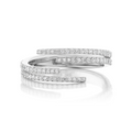 Anillo de garra de diamante 