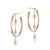 Diamond Dangle Hoops