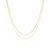 Double Diamond Bead Necklace