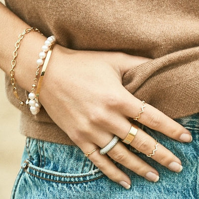 Pulsera de eslabones alargados 