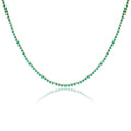 Classic Emerald Tennis Necklace
