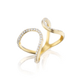 Diamond Free Form Ring