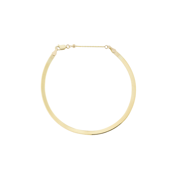 Gold herringbone anklet deals