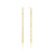 Elongated Chain Link Earrings Long