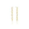 Elongated Thick Chain Link Earrings Long