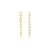 Elongated Thick Chain Link Earrings Long