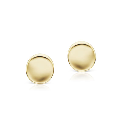 Pendientes de disco de oro