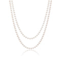 Collar de doble hebra de perlas de Akoya