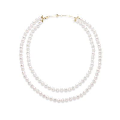 Akoya Pearl Double Strand Necklace