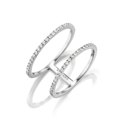 Diamond Double Stack Ring