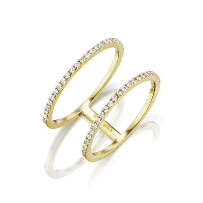 Diamond Double Stack Ring