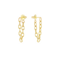 Mini Chain Link Loop Earrings