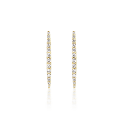 Pave Sword Earrings