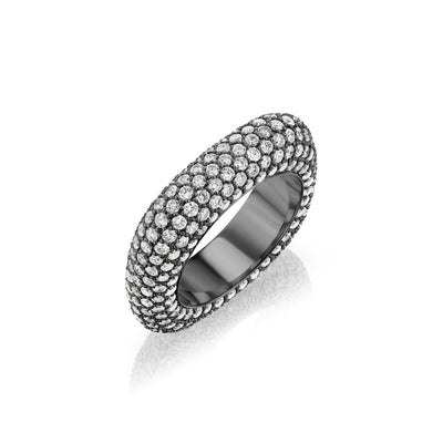 Anillo cuadrado brillante