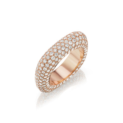 Anillo cuadrado brillante