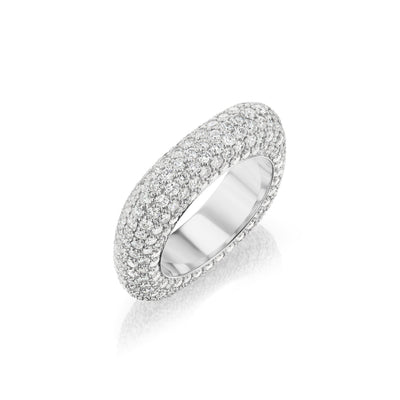 Anillo cuadrado brillante