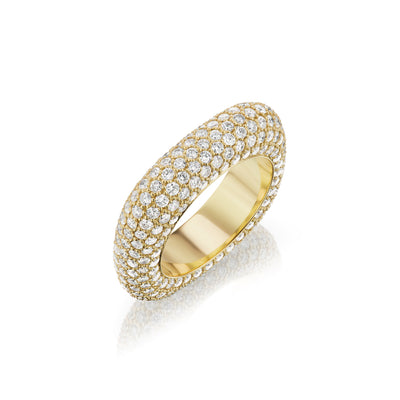 Anillo cuadrado brillante
