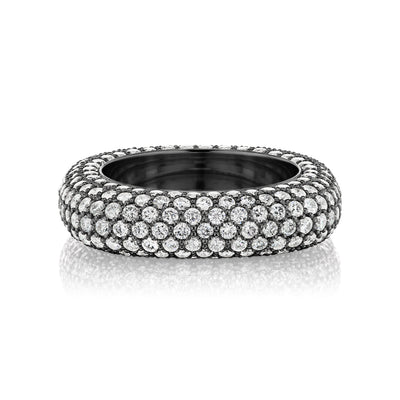 Anillo cuadrado brillante
