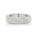 Anillo cuadrado brillante